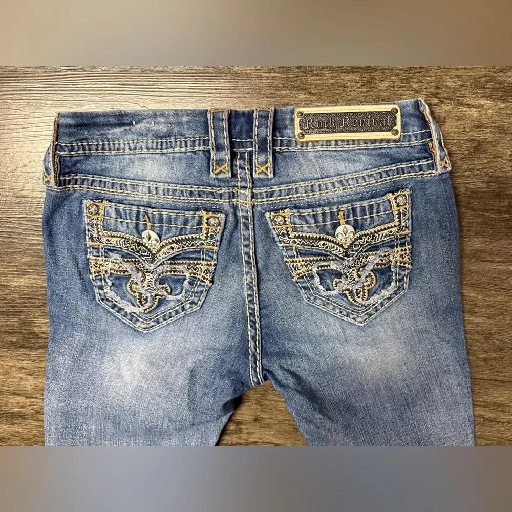 ROCK Revival PREMIUM Boot JENA Mid RISE Jeans - Picture 6 of 16